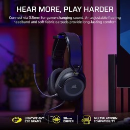 Corsair HS35 v3 Gaming Headset Carbon