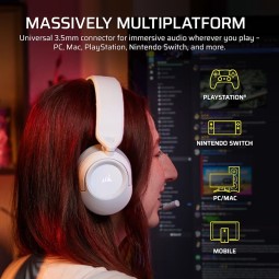 Corsair HS35 v3 Gaming Headset White