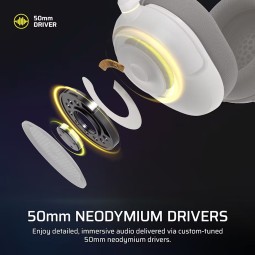 Corsair HS35 v3 Wireless Gaming Headset White