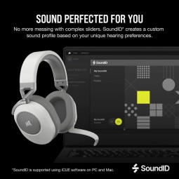 Corsair HS65 v2 Wireless Gaming Headset White