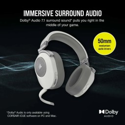 Corsair HS65 v2 Wireless Gaming Headset White