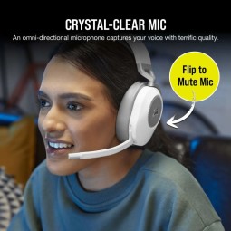 Corsair HS65 v2 Wireless Gaming Headset White