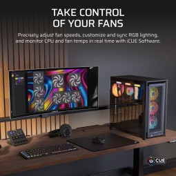Corsair iCUE LINK RX120 II RGB PWM PC Fan Expansion Black