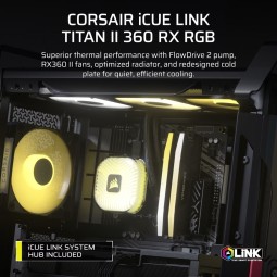 Corsair iCUE LINK TITAN II 360 RX RGB AIO Liquid CPU Cooler Black