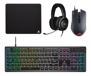 Corsair K55 Core RGB Gaming Keyboard Combo Black US
