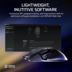 Corsair Nightsword v2 Gaming Wireless Bluetooth Mouse Black