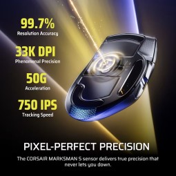 Corsair Nightsword v2 Gaming Wireless Bluetooth Mouse Black