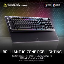 Corsair Skiff 100 Plus Gaming Keyboard Black US