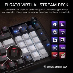 Corsair Vanguard 96 Wired MLX Plasma Mechanical Gaming Keyboard Black/White US