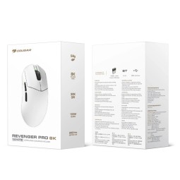 Cougar Revenger Pro 8K Gaming Wireless Bluetooth Mouse White