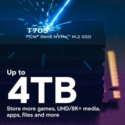Crucial 4TB M.2 2280 NVMe T705 with Heatsink
