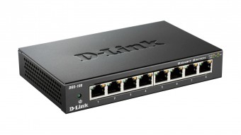 D-Link DGS‑108 8‑Port Gigabit Unmanaged Desktop Switch