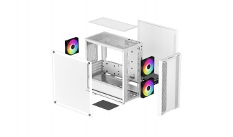 DeepCool CC360 WH ARGB Tempered Glass White