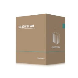 DeepCool CG330 3F WH Tempered Glass White