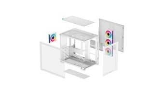 DeepCool CG530 F4 Tempered Glass White