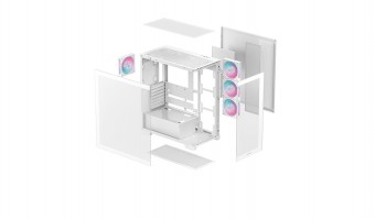 DeepCool CG580 4F WH Tempered Glass White
