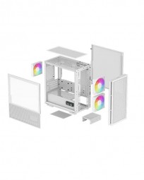 DeepCool CH360 Digital Tempered Glass White