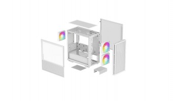 DeepCool CH360 Tempered Glass White
