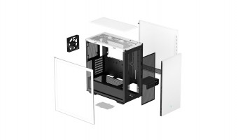 DeepCool CH510 WH Tempered Glass White
