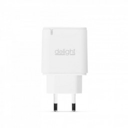 Delight Adapter - TypeC +USB3.0 - gyorstöltő, PD20W - fehér