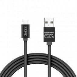 Delight USB Type-C Adatkábel LED Black