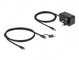 DeLock 7 Port USB Hub with 4 Ports 10 Gbps and 4 Fast Charging Ports with Switch and Illumination
