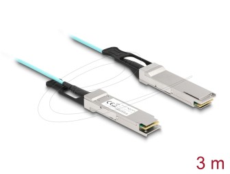 DeLock Active Optical Cable QSFP+ 3m Blue