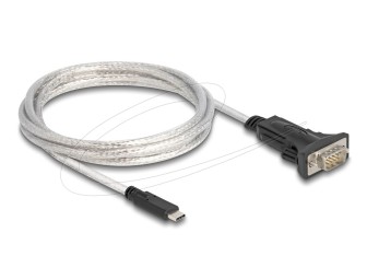 DeLock Adapter USB 2.0 Type-C to 1 x Serial RS-422/485 male with 6 pin terminal block 5V 2m