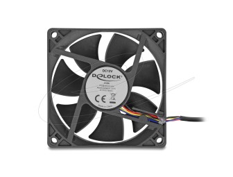 DeLock Axial Fan 8cm Black
