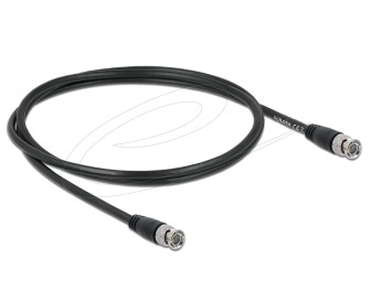 DeLock BNC male to BNC male 75 Ohm cable 1m Black