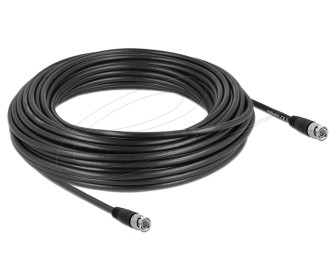 DeLock BNC male to BNC male 75 Ohm cable 20m Black