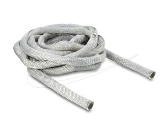 DeLock Braided Sleeve for EMC shielding self-closing 5mx19mm White