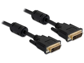 DeLock Cable DVI 24+5 male > DVI 24+5 male 2m Black