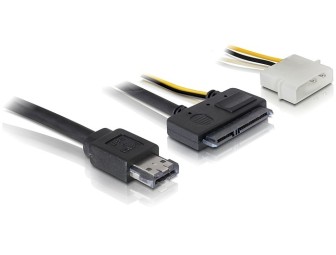 DeLock Cable eSATAp > SATA 22pin 3½