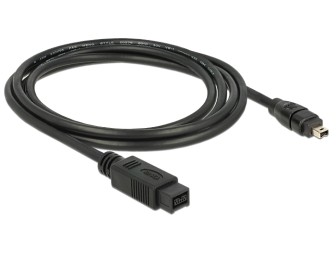 DeLock Cable FireWire 9 pin male > 4 pin male 2m