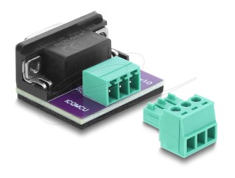 DeLock D-Sub 9 pin female to 3 pin Terminal Block Adapter for CAN / LIN bus