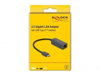 DeLock Delock USB Type-C adapter apa   2,5 Gigabit LAN kompakt