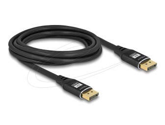 DeLock DisplayPort 8K 60Hz Cable 3m Black Metal