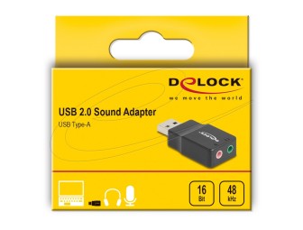 DeLock External Plug & Play 2.0 USB Hangkártya