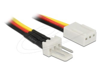 DeLock Fan Power Cable 3 pin male to 3 pin female 30cm