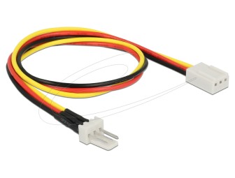DeLock Fan Power Cable 3 pin male to 3 pin female 30cm