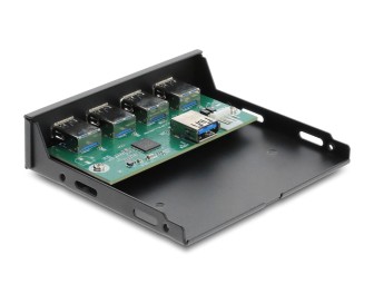 DeLock Front Panel 3.5″ USB 5Gbps 4xUSB Black