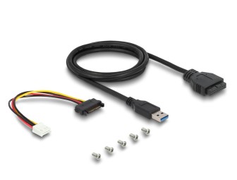 DeLock Front Panel 3.5″ USB 5Gbps 4xUSB Black