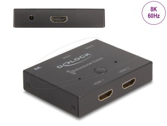 DeLock HDMI 2 - 1 Switch bidirectional 8K 60 Hz