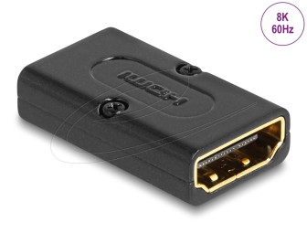 DeLock HDMI Adapter female to female 8K 60Hz metal Black