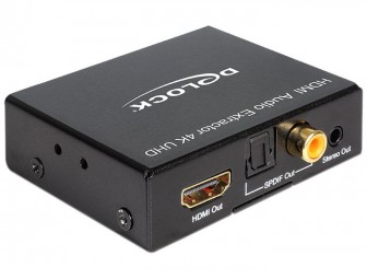 DeLock HDMI Audio Extractor 4K 30Hz Black