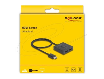 DeLock HDMI Switch 2 to 1 bidirectional 8K