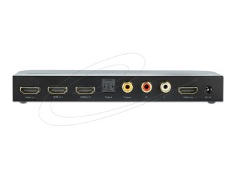 DeLock HDMI Switch 3 x HDMI in to 1 x HDMI out 4K 60 Hz with Audio Extractor