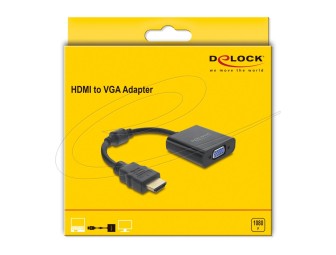 DeLock HDMI to VGA Adapter Black