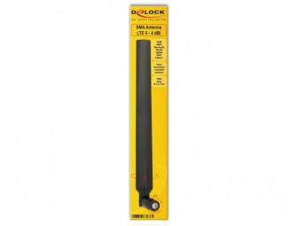 DeLock LTE Antenna SMA plug 0 - 4 dBi omnidirectional rotatable with tilt joint black